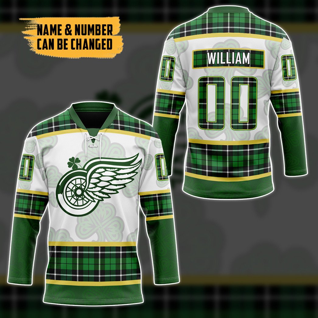 TOP Detroit Red Wings NHL St. Patrick Days Concepts Personalized Custom Jersey Hockey Shirt 3
