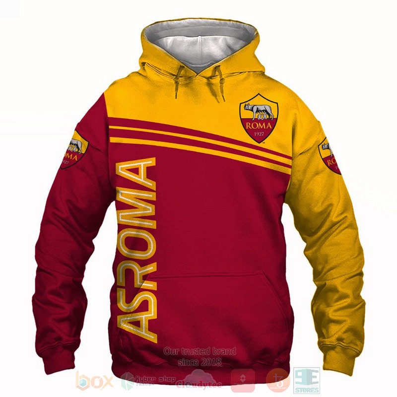 BEST AS Roma red yellow All Over Print 3D shirt, hoodie 64