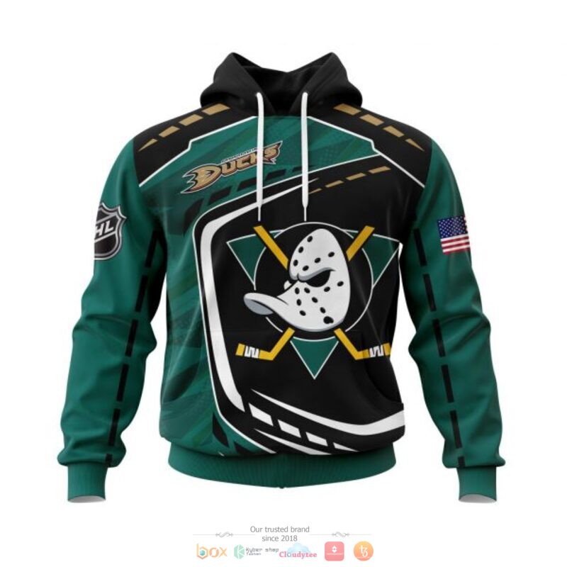 BEST Anaheim Ducks black green all over print 3D shirt, hoodie 18