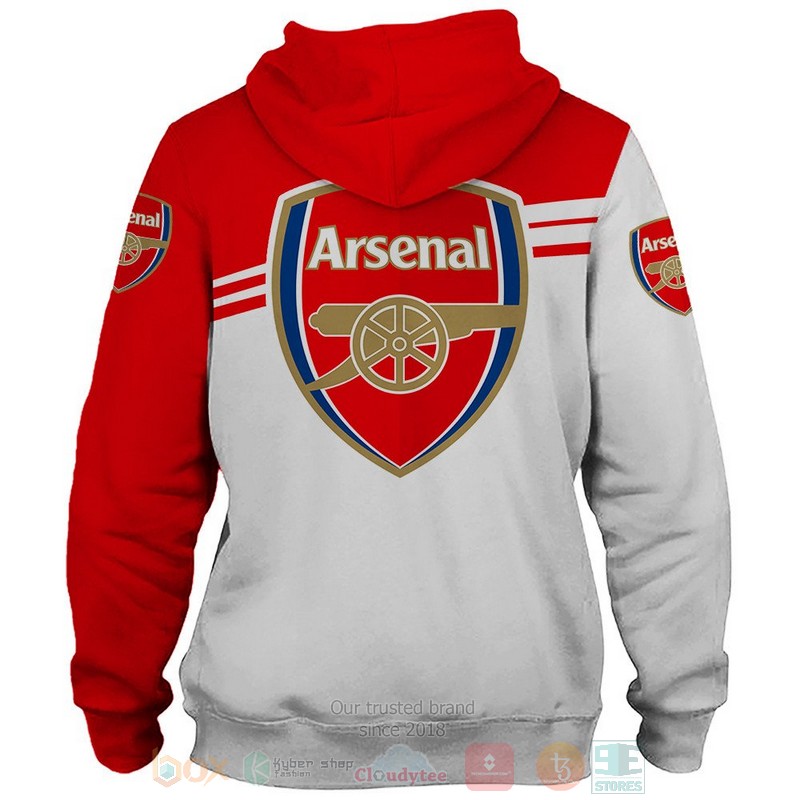 BEST Arsenal Football Club white red All Over Print 3D shirt, hoodie 14 BEST Arsenal Football Club white red All Over Print 3D shirt, hoodie - Image 14