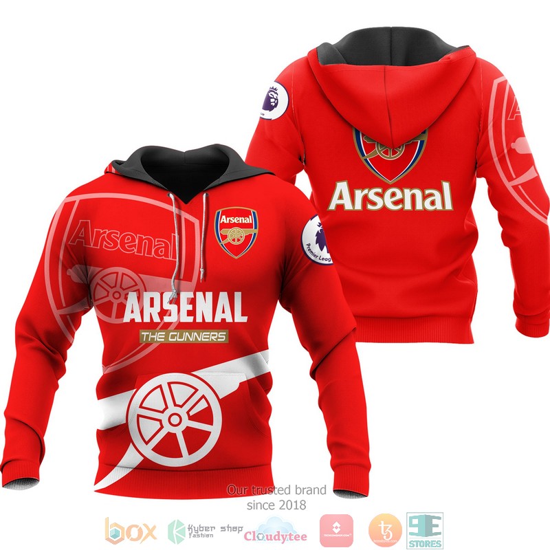 NEW Arsenal The Gunners full printed shirt, hoodie