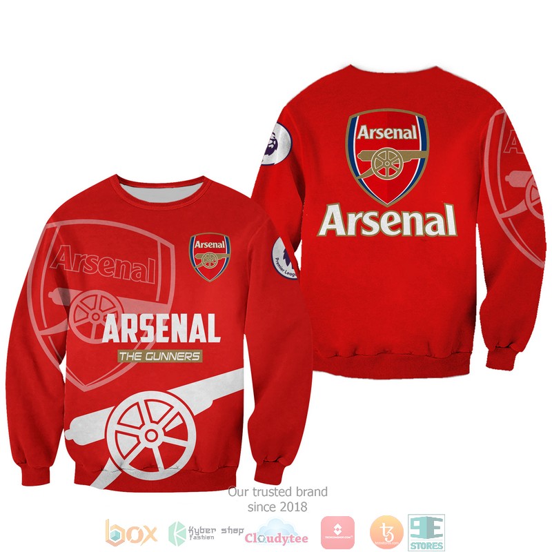 NEW Arsenal The Gunners full printed shirt, hoodie 3