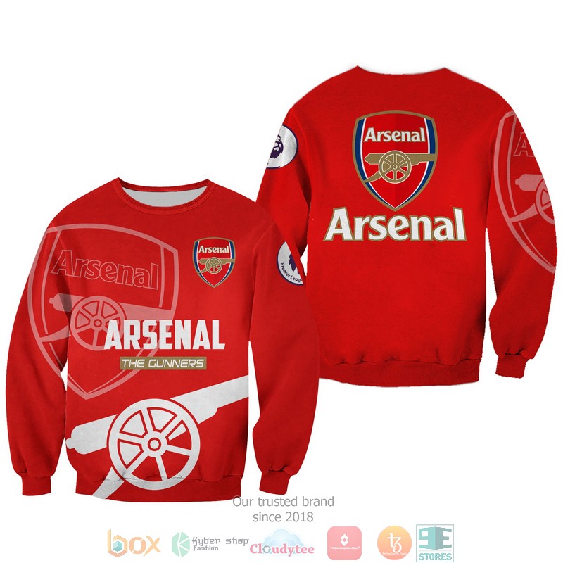 NEW Arsenal The Gunners full printed shirt, hoodie 35