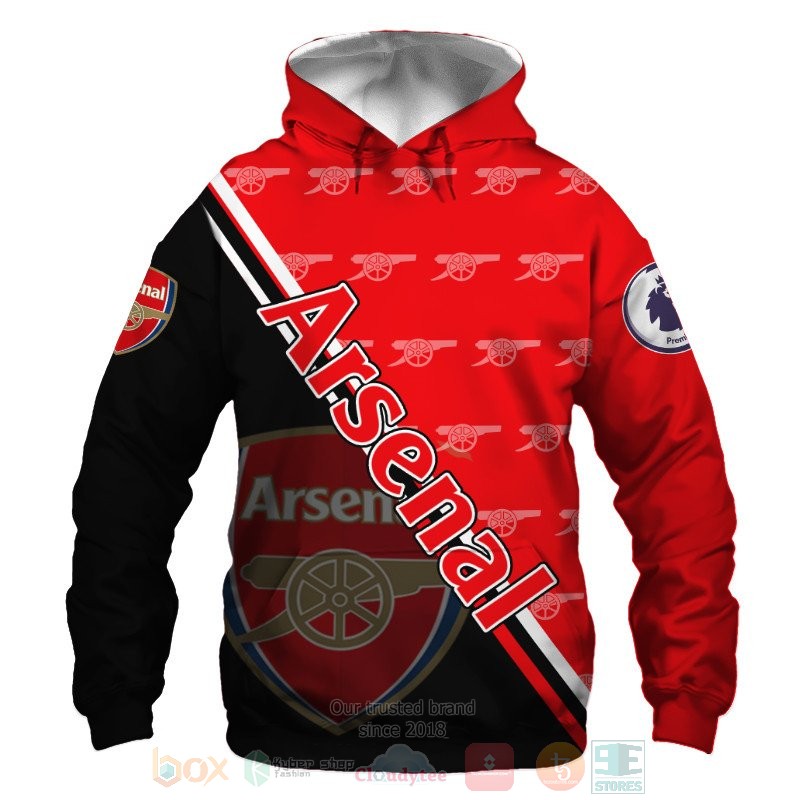 BEST Arsenal black red All Over Print 3D shirt, hoodie 49