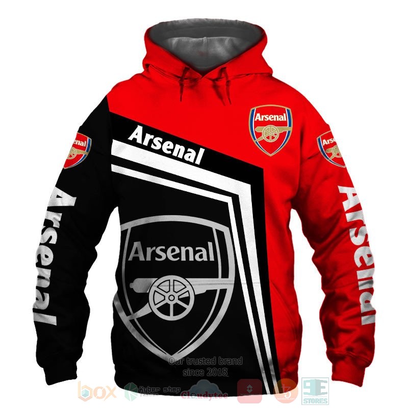 BEST Arsenal red black All Over Print 3D shirt, hoodie 48
