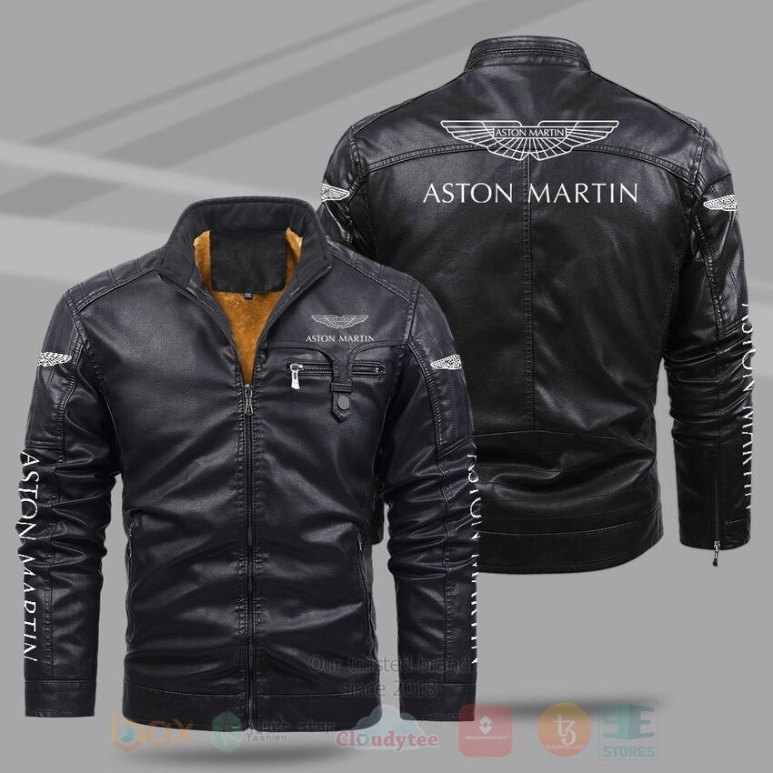 TOP Aston Martin Fleece 2D Leather Pu Jacket 9