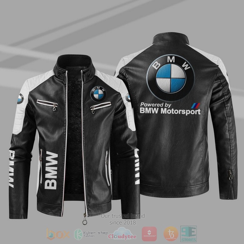 BEST BMW Motorsport Block PU Leather Jacket 10