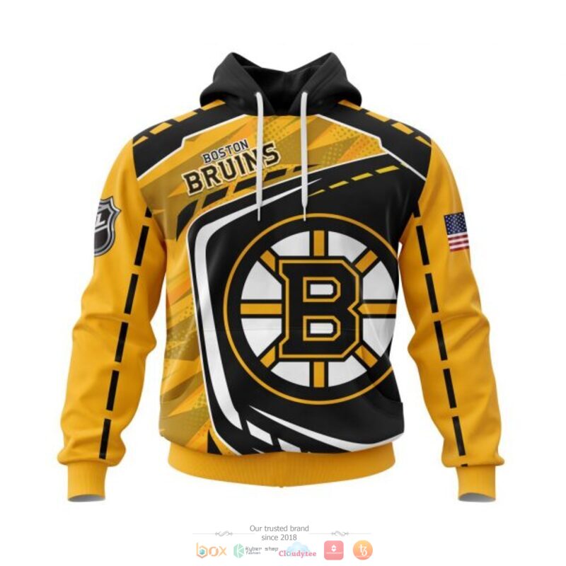BEST Boston Bruins black yellow all over print 3D shirt, hoodie 18