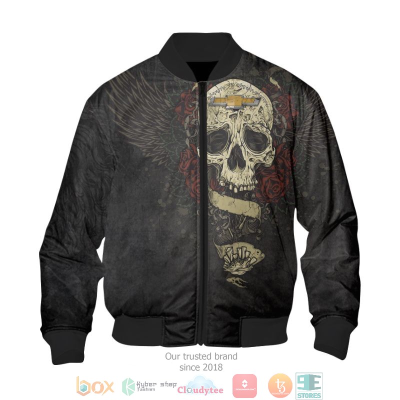 NEW Brand new design CHEVY Skull full printed shirt, hoodie 36