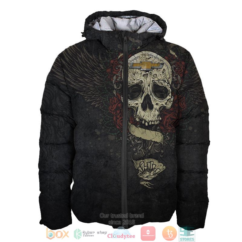 NEW Brand new design CHEVY Skull full printed shirt, hoodie 37