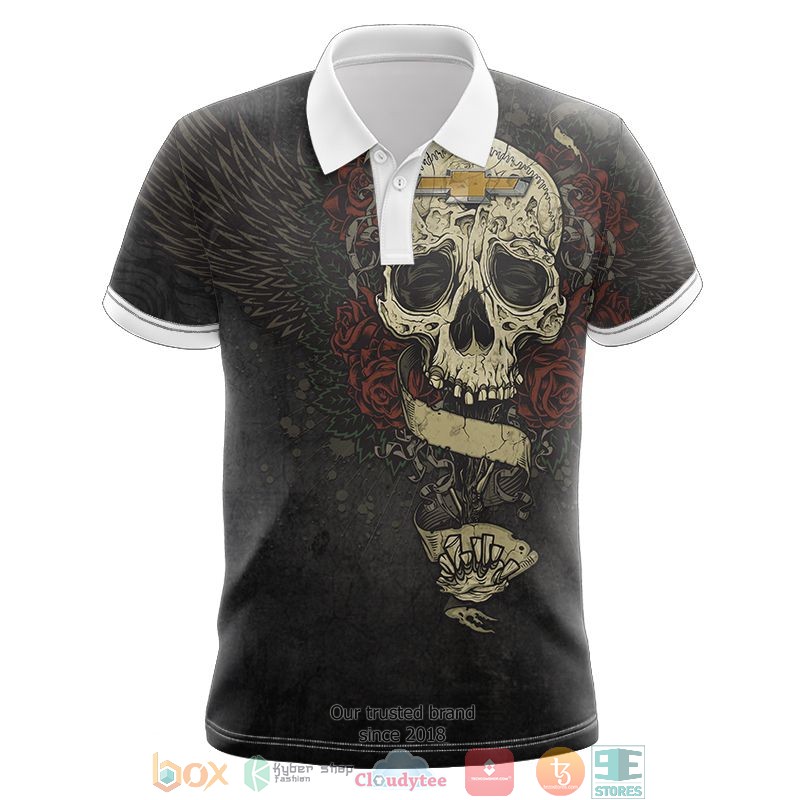 NEW Brand new design CHEVY Skull full printed shirt, hoodie 39