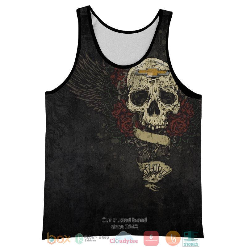 NEW Brand new design CHEVY Skull full printed shirt, hoodie 30