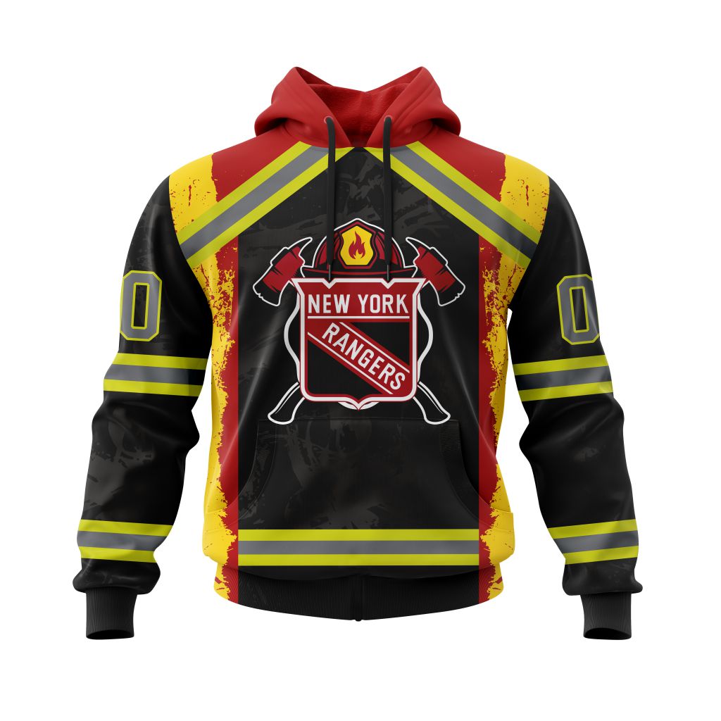 TOP NHL New York Rangers Honnor Firefighter Black All Over Print Custom 3D Hoodie, Shirt 15