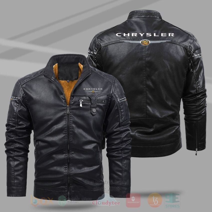 TOP Chrysler Fleece 2D Leather Pu Jacket 8