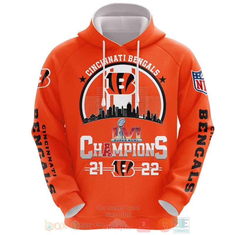 BEST Cincinnati Bengals Champions All Over Print 3D shirt, hoodie 49