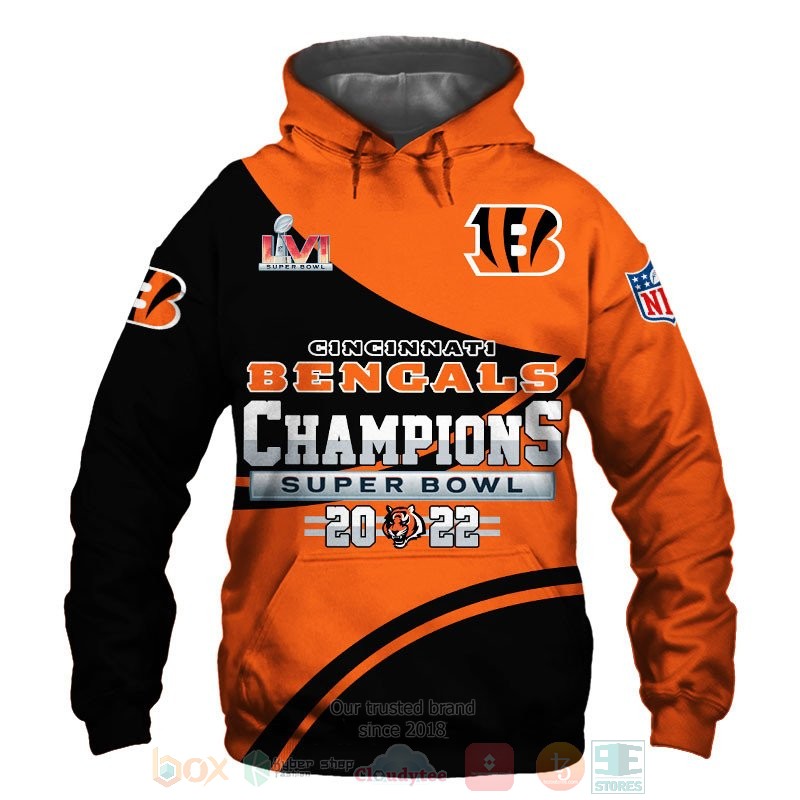 BEST Cincinnati Bengals NFL Champions Super Bowl 2022 All Over Print 3D shirt, hoodie 48