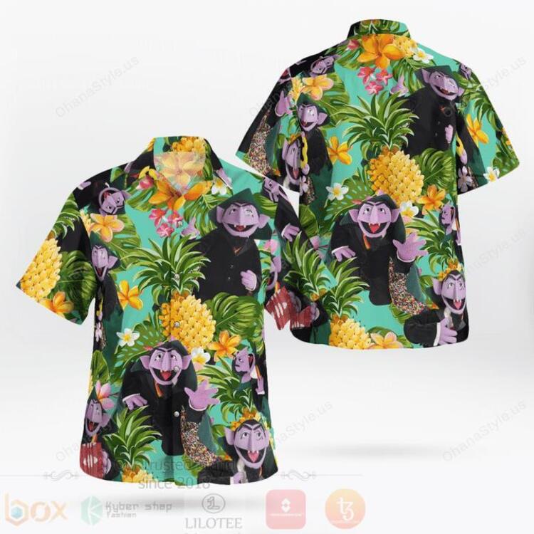 TOP Count Von Count The Muppet Tropical Shirt 8
