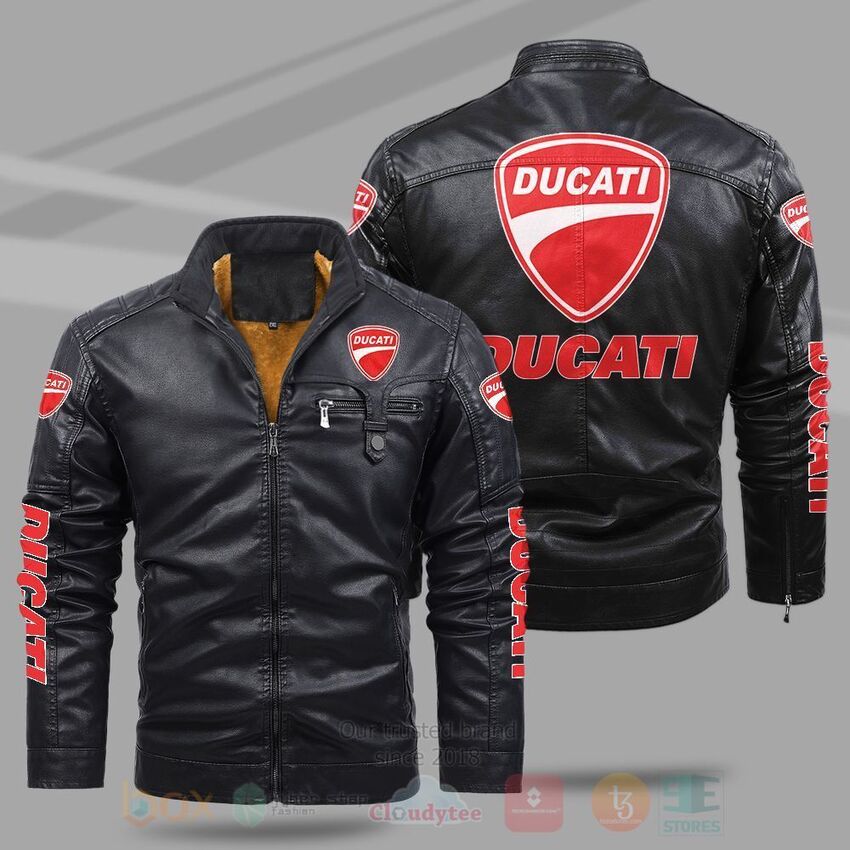 TOP Ducati Fleece 2D Leather Pu Jacket 9