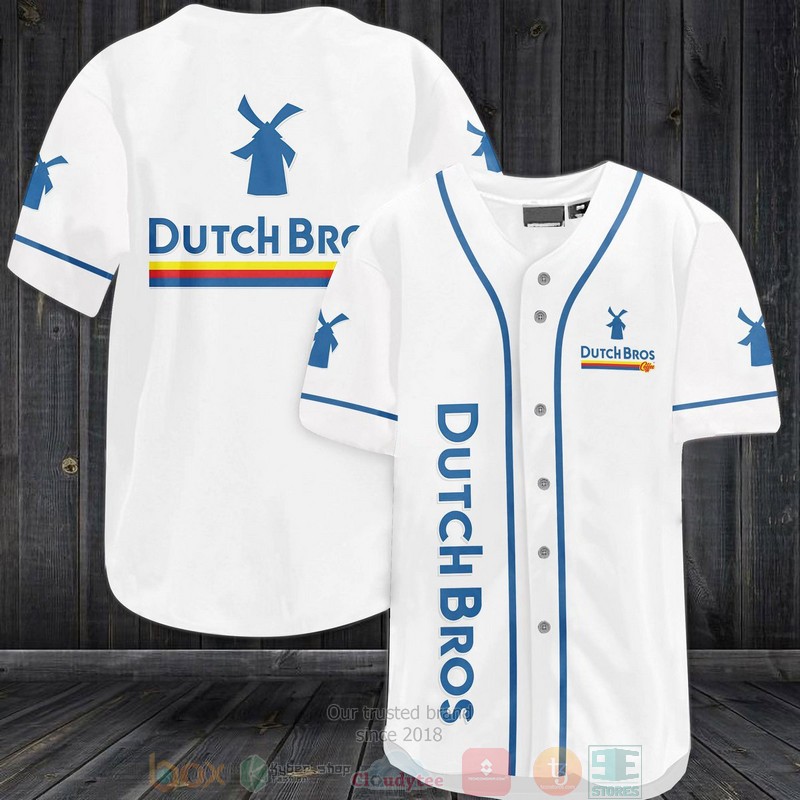 BEST Dutch Bros White Baseball shirt 3