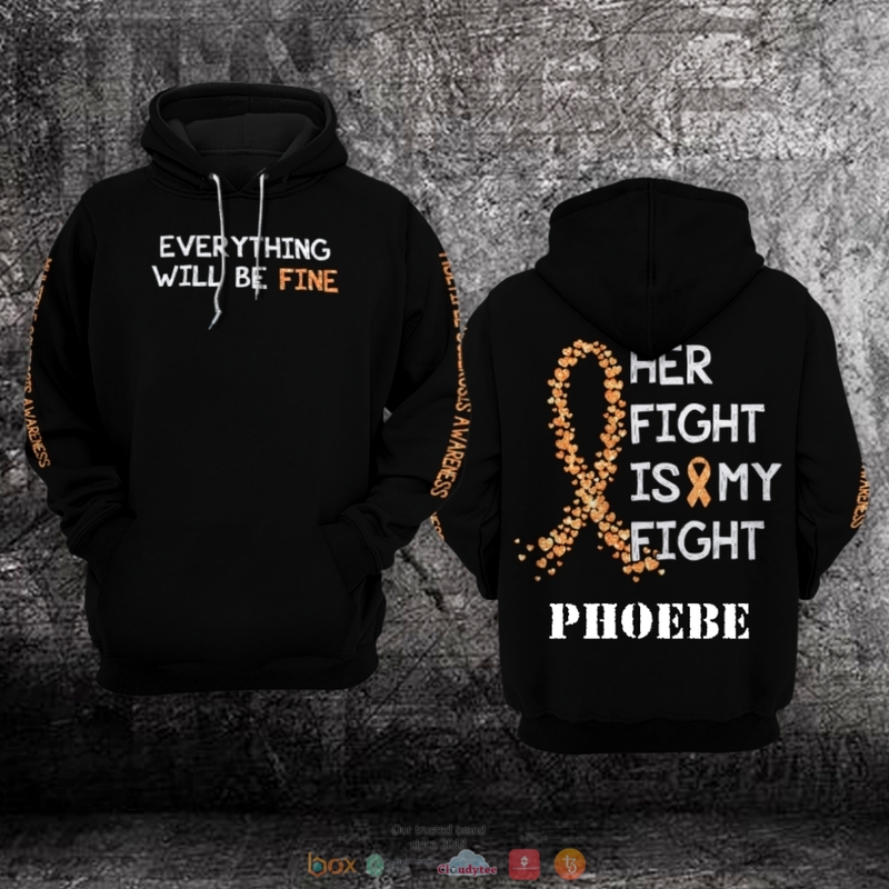 BEST Everything will be Fine Multiple Sclerosis Awareness all over print 3D hoodie 2