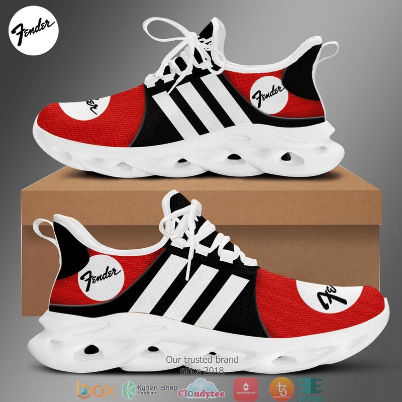 BEST Fender Black Red Adidas Clunky Max Soul shoes 7