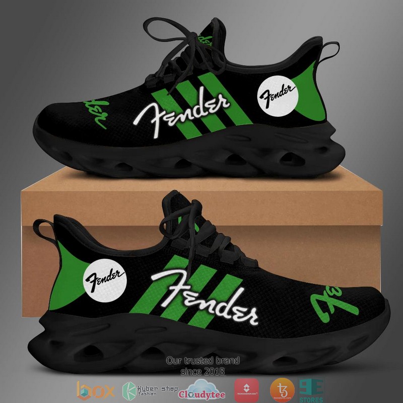 BEST Fender Black and Green Clunky Max Soul shoes 3
