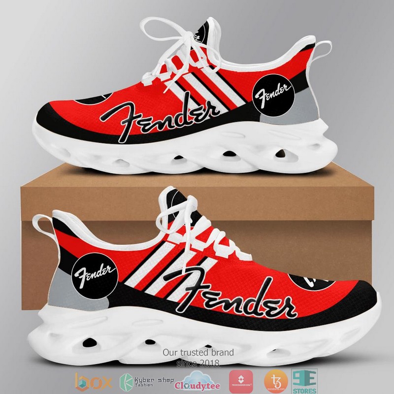 BEST Fender Black and Red Clunky Max Soul shoes 8