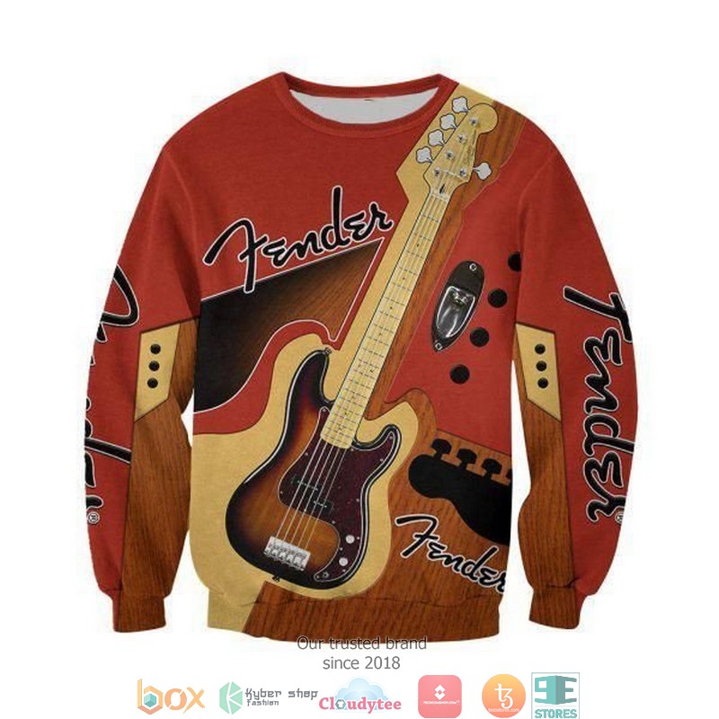 NEW Fender Guitar Orange 3d shirt, hoodie 7