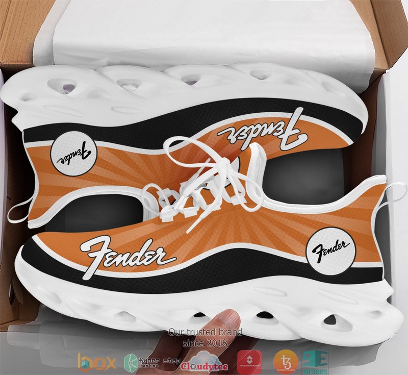 BEST Fender Orange 3d illusion Clunky Max Soul shoes 9