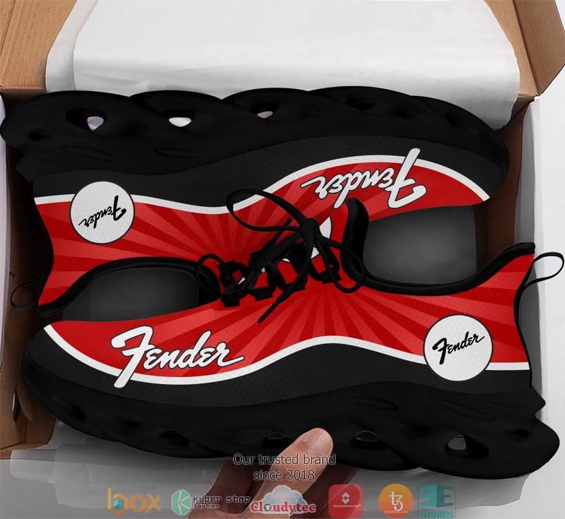 Alternative view of BEST Fender Red 3d illusion Clunky Max Soul shoes