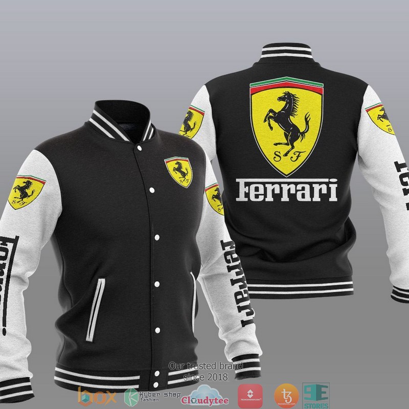 HOT Ferrari Car brand Baseball Jacket 8