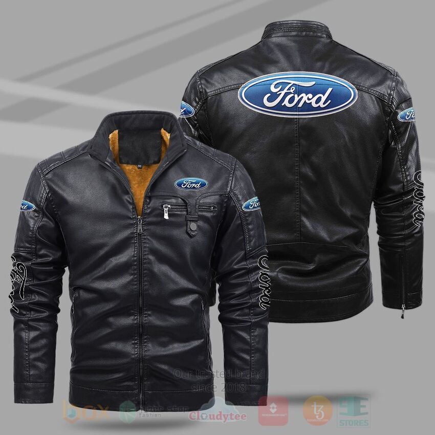 TOP Ford Fleece 2D Leather Pu Jacket 8