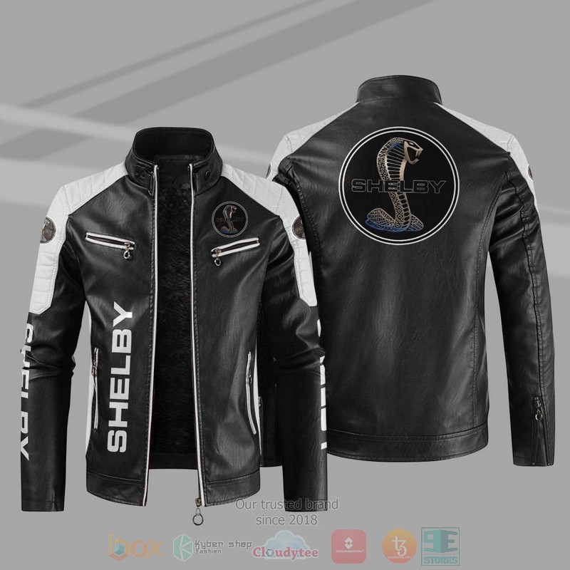BEST Ford Shelby Block PU Leather Jacket 10