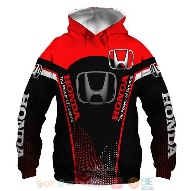 BEST Honda The Power of Dreams red black All Over Print 3D shirt, hoodie 49