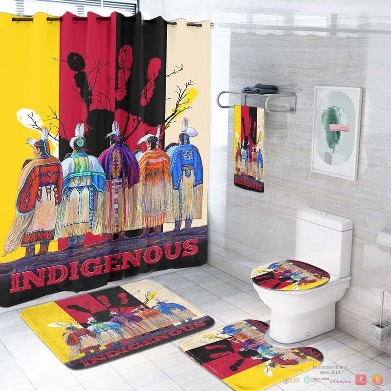 NEW Indigenous Native American Shower Curtain Set 3