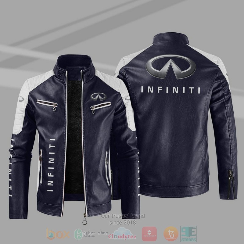 BEST Infiniti Block PU Leather Jacket 3 BEST Infiniti Block PU Leather Jacket - Image 3
