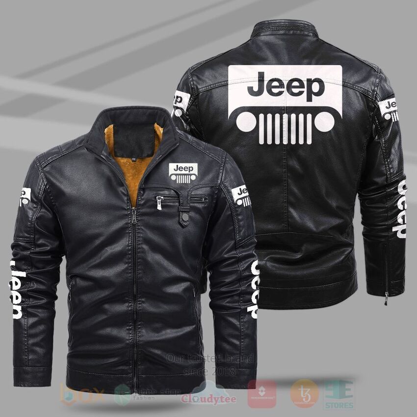 TOP Jeep Fleece 2D Leather Pu Jacket 9