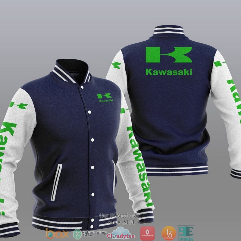 HOT Kawasaki Car brand Baseball Jacket 3 HOT Kawasaki Car brand Baseball Jacket - Image 3