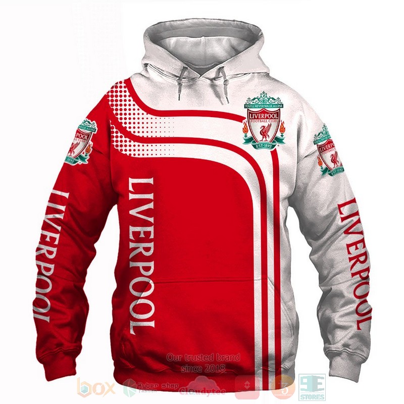 BEST Liverpool FC white red All Over Print 3D shirt, hoodie 48