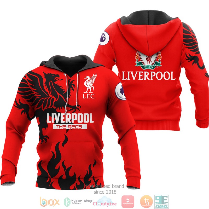 NEW Liverpool The Reds full printed shirt, hoodie 1