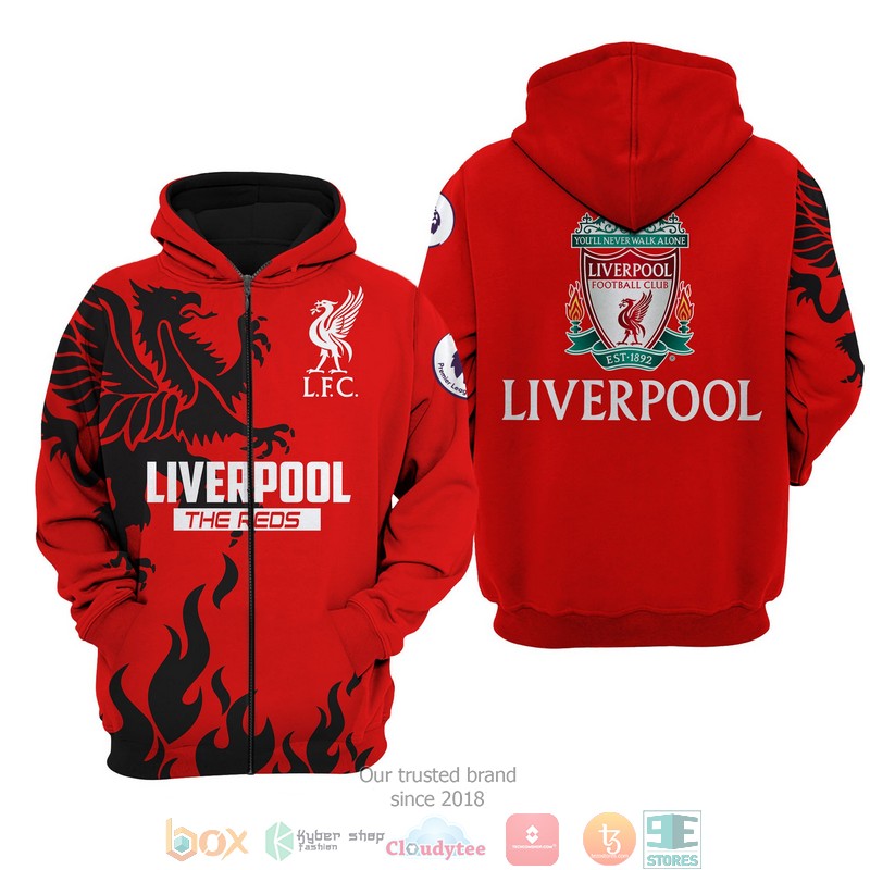 NEW Liverpool The Reds full printed shirt, hoodie 2