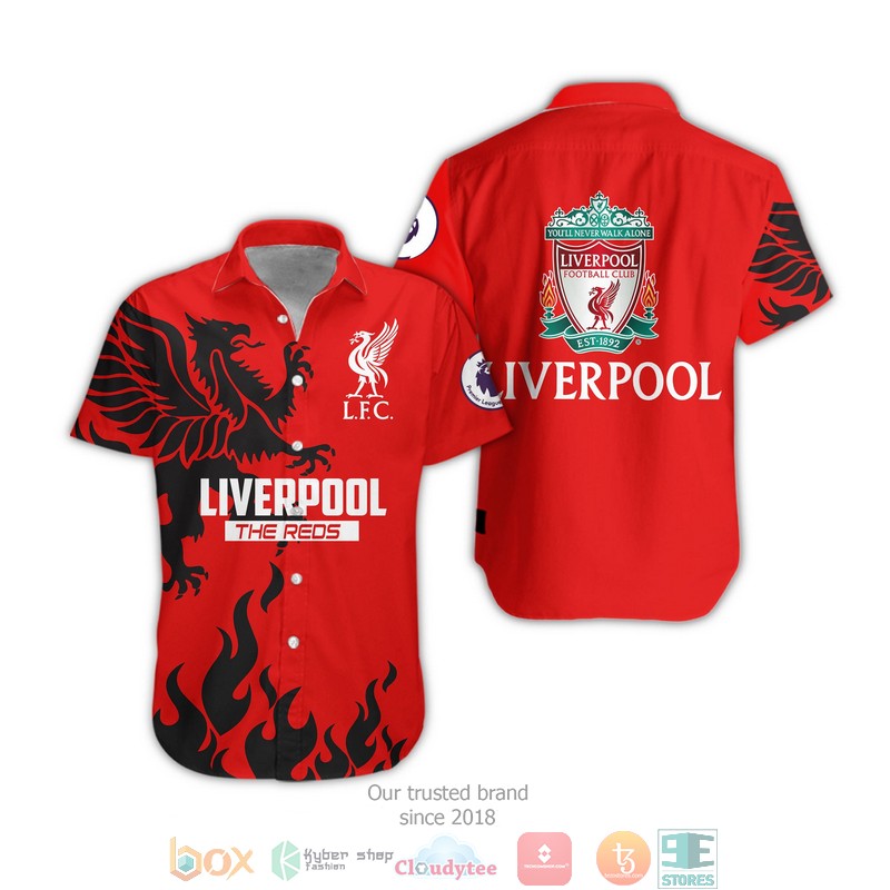 NEW Liverpool The Reds full printed shirt, hoodie 18