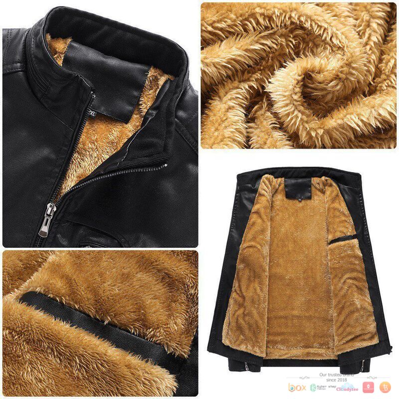 BEST Los Angeles Rams NFL Fleece Trend Leather jacket 3 BEST Los Angeles Rams NFL Fleece Trend Leather jacket - Image 3