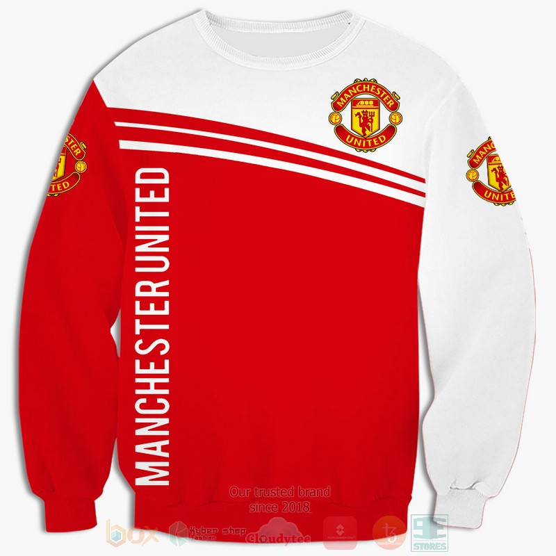 BEST Manchester United FC red white All Over Print 3D shirt, hoodie 4 BEST Manchester United FC red white All Over Print 3D shirt, hoodie - Image 4