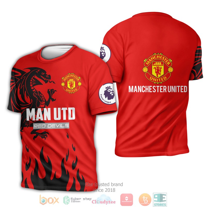 NEW Manchester United Red Devils full printed shirt, hoodie 9