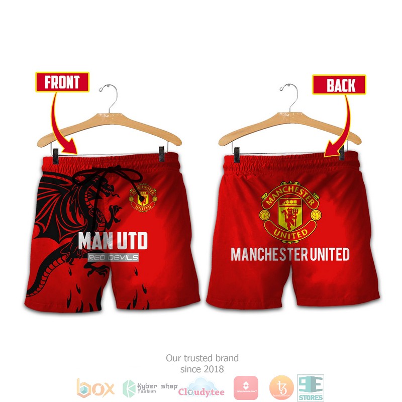 NEW Manchester United Red Devils full printed shirt, hoodie 43
