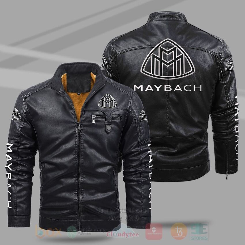 TOP Maybach Fleece 2D Leather Pu Jacket 8