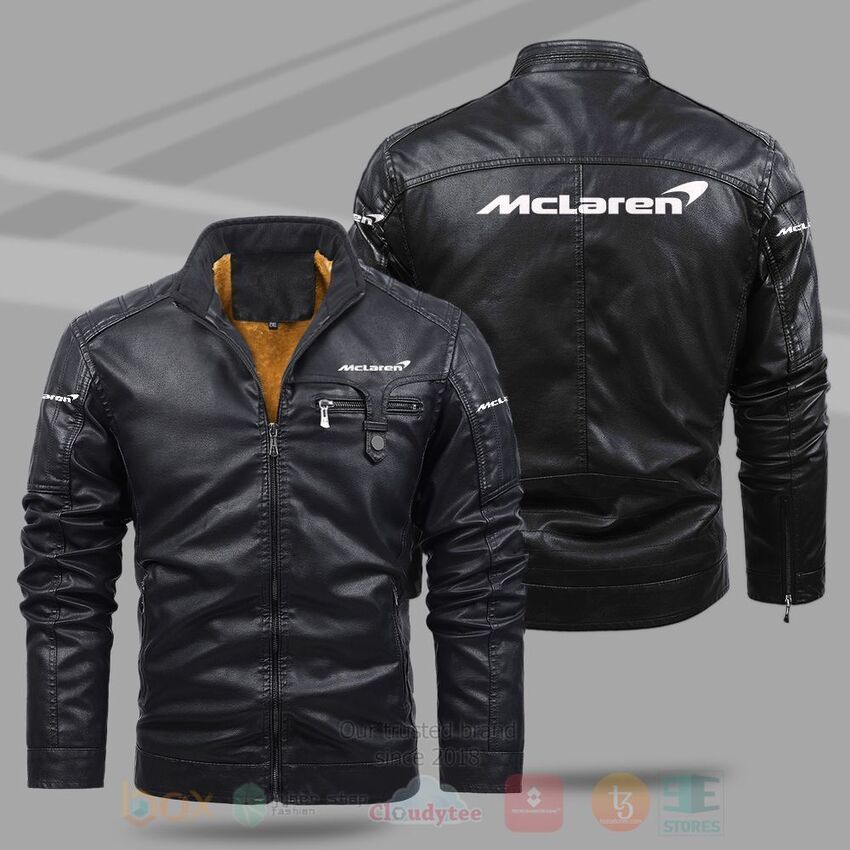 TOP Mclaren Fleece 2D Leather Pu Jacket 9