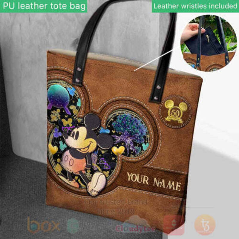 TOP Mickey Mouse The Magic Is Calling Everyone Custom Name Tote Bag 13