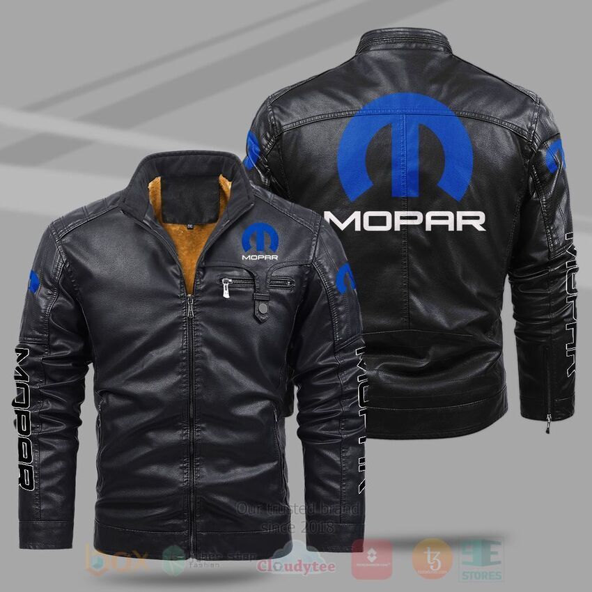 TOP Mopar Fleece 2D Leather Pu Jacket 8